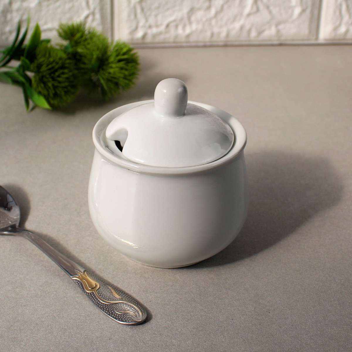 Цукорниця біла порцелянова HLS 200 мл (HR1520)