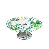 Блюдо для торта на ніжці Henriette Tropical 28 см D12661