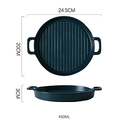 Керамічна форма. Модель RD-6818 20х24,5х3 см, Темно-синій