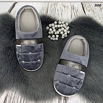 Тапочки домашні жіночі теплі Dago Style сірі, фото 5