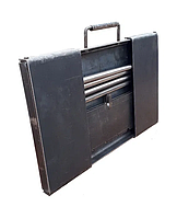 Мангал туриста разборной, чемоданчик тол. 2 мм на 6 шампуров