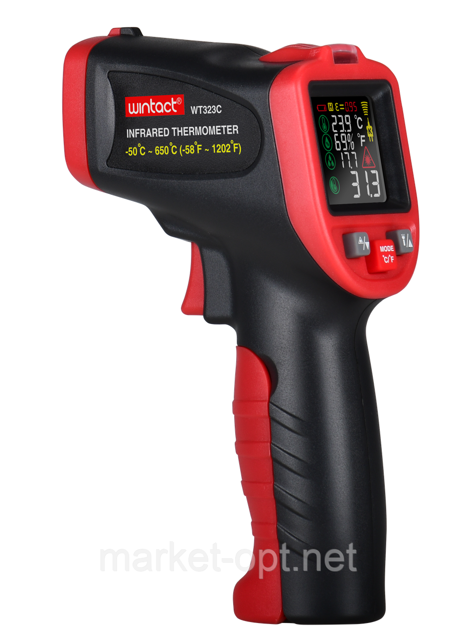 Пірометр (термогігрометр, термопара) — 50-650 °C WINTACT WT323C