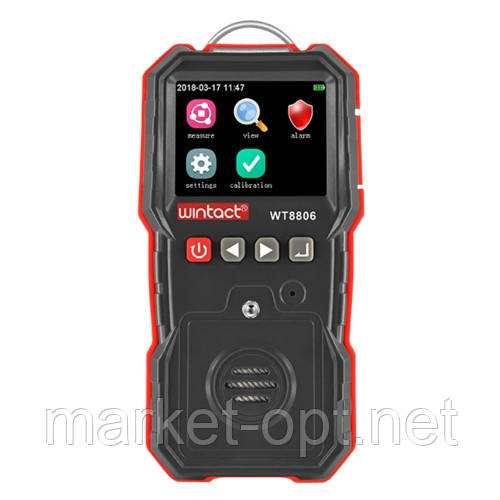 Детектор чадного газу CO (0-1000 μmol/mol) WINTACT WT8806, фото 1