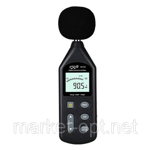 Вимірювач шуму (шумомер) 30-130 дБ WINTACT WT1357, фото 1