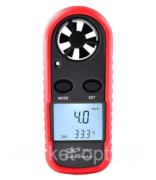 Анемометр цифровий 0,1-30 м/с, -10-45 °C WINTACT WT816