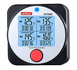 Термометр харчовий електронний 4-канальний Bluetooth -40-300 °C WINTACT WT308B, фото 5