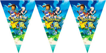 "Покемон" - Вимпел Трикутники 1, 10 прапорців.