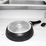 Сковорода з мармуровим антипригарним покриттям 20см Edenberg EB-3426 Сковорода з литого алюмінію для всіх плит, фото 6