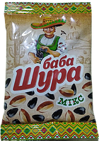 Насіння смажене з арахісом Мікс "Баба Шура" 80г