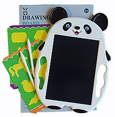 Дитячий LCD планшет 8,5" для малювання Панда. LCD дошка для малювання кольорова+2 стилуса