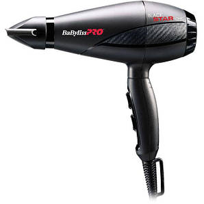 Фен для волосся BaByliss PRO Black Star Ionic 2200W BAB6250IE