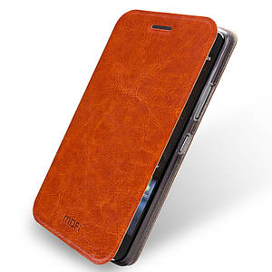 Шкіряний чохол-книжка MOFI для HTC One A9 коричневий