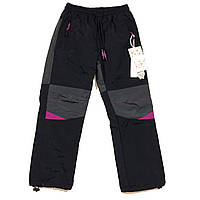 Зимние брюки непромокаемые для девочки 98-116 (Венгрия) черные