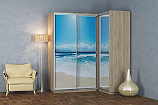 Шафа-купе кутовий приставний Стандарт 130х60 h-240, ТМ Гарант, фото 3