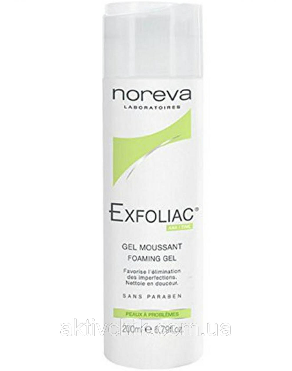 Очищаючий пінистий гель Норева Ексфоліак Noreva Laboratoires Exfoliac Gel Moussant AHA