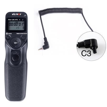 Провідний пульт управління тросик Viltrox з таймером та LCD - MC-C3 (аналог TC-80N3) для CANON програмований, фото 1