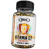 Вітамін Д3 Real Pharm Vitamin D3 2000 IU 60 капсул, фото 4