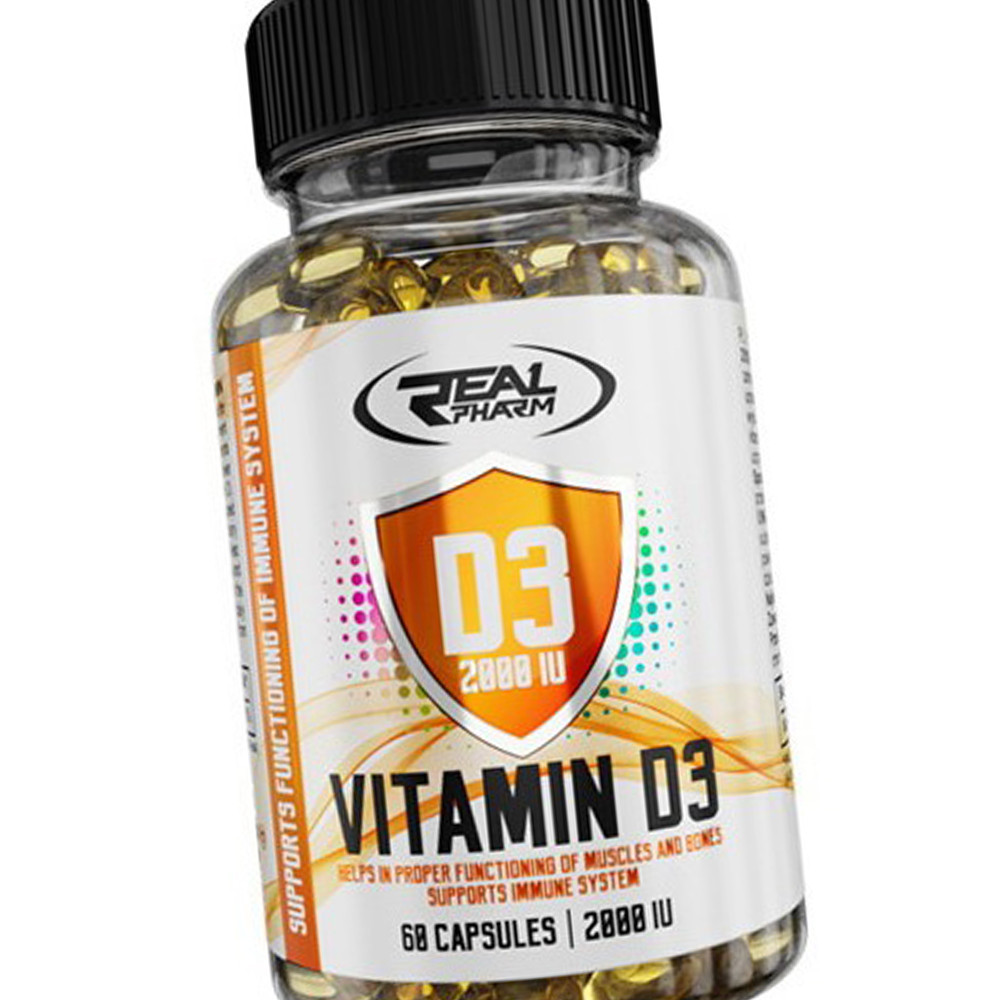 Вітамін Д3 Real Pharm Vitamin D3 2000 IU 60 капсул