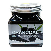 Скраб для тіла WOKALI Charcoal Sherbet Body Scrub 350 мл