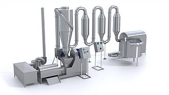 Лінія з виробництва пелет, гранул із тирси, тирси, тріски