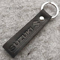 Брелок для ключей Suzuki кожа с логотипом