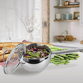 Кухонний ківш із кришкою 1.5 л Maestro MR-3516-16S