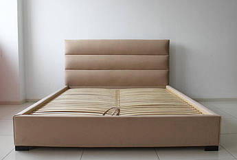 Ліжко двоспальне Джойс, двоспальне ліжко з м'яким узголів'ям для спальні Шик Галичина