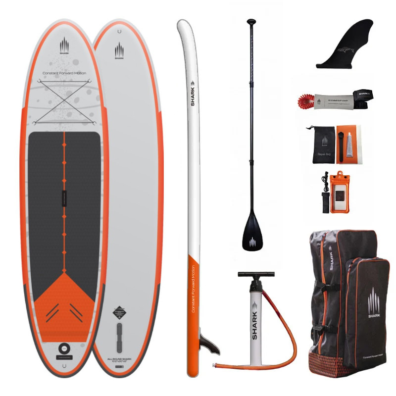 Сапборд Shark All-Round Ride 10'2" x 30" x 5" — надувна дошка для САП серфінгу, sup board
