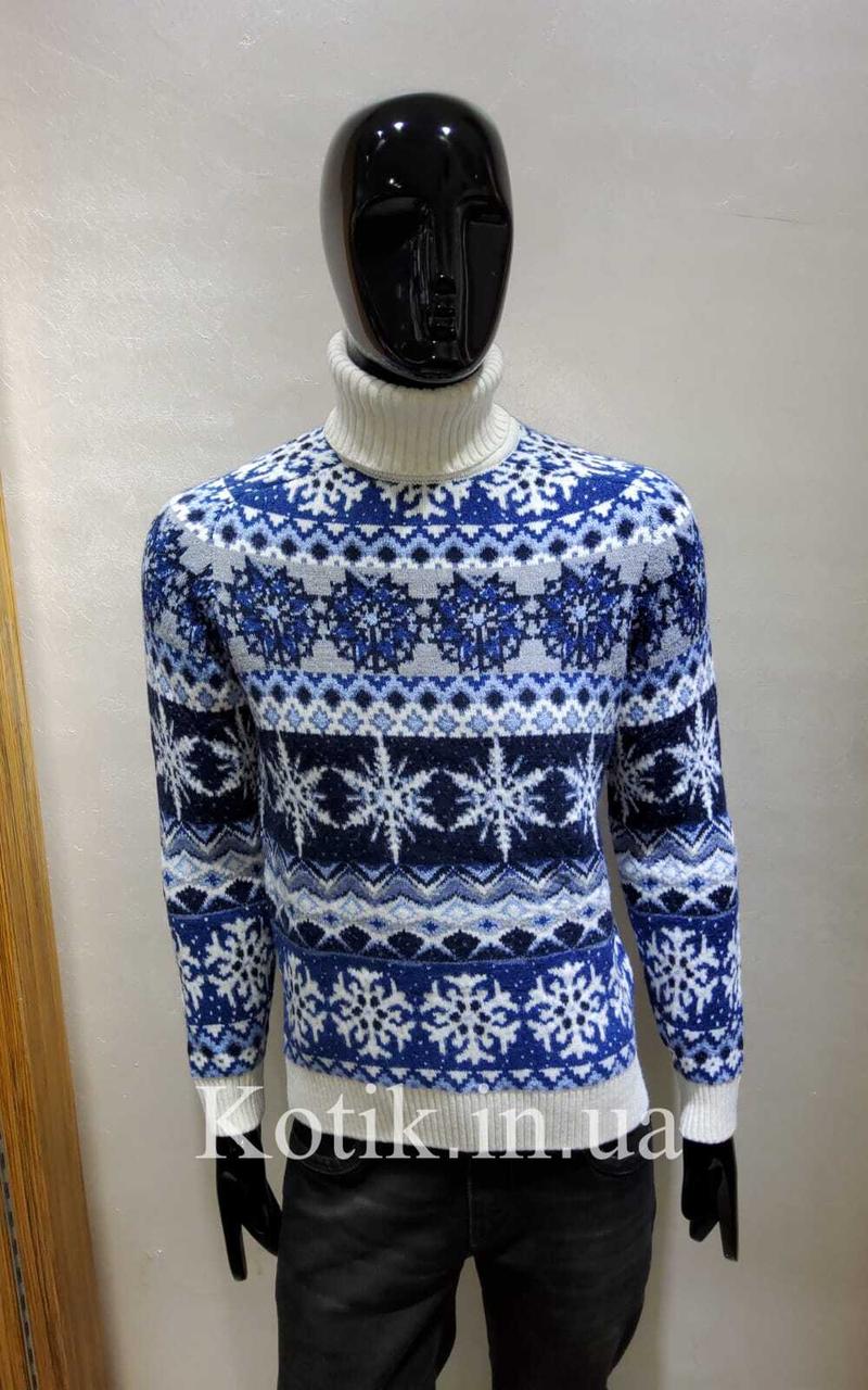 Светр чоловічий Pulltonic Сніжинки, фото 1