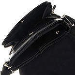 Чоловічі шкіряні сумки через плече Desisan 349-01 чорна, фото 6