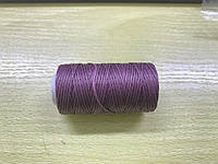 Нитка вощеная для шитья по коже 1 мм 50 м темно-фиолетовый цвет плоская нить