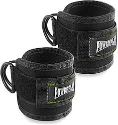 Манжети для тяги на щиколотку Power Play 3085 Чорні