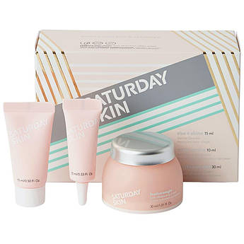 Набір косметики для очищення та догляду за шкірою обличчя Saturday Skin Essentials Travel Set мініатюри