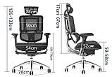 Офісне ергономічне крісло ANGEL Optimus Black, фото 7
