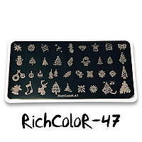 Пластина для стемпинга Richcolor 47