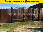 Ковані ворота з профнастилом, фото 3
