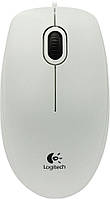 Мышь Logitech B100 Optical USB Mouse white (910-003360)