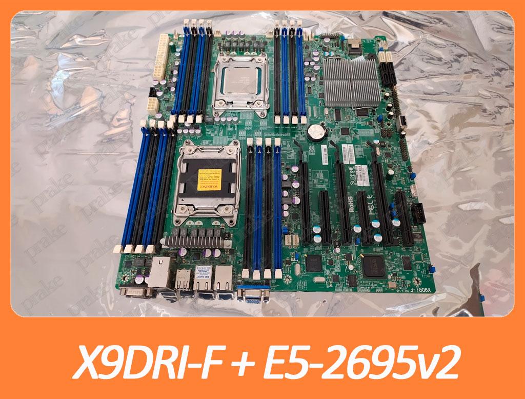 Серверна материнська плата SuperMicro X9DRI-F + E5-2695v2 12 ядер 24 потоки