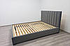 Ліжко двоспальне Амелія, двоспальне ліжко з м'яким узголів'ям для спальні Шик Галичина, фото 3