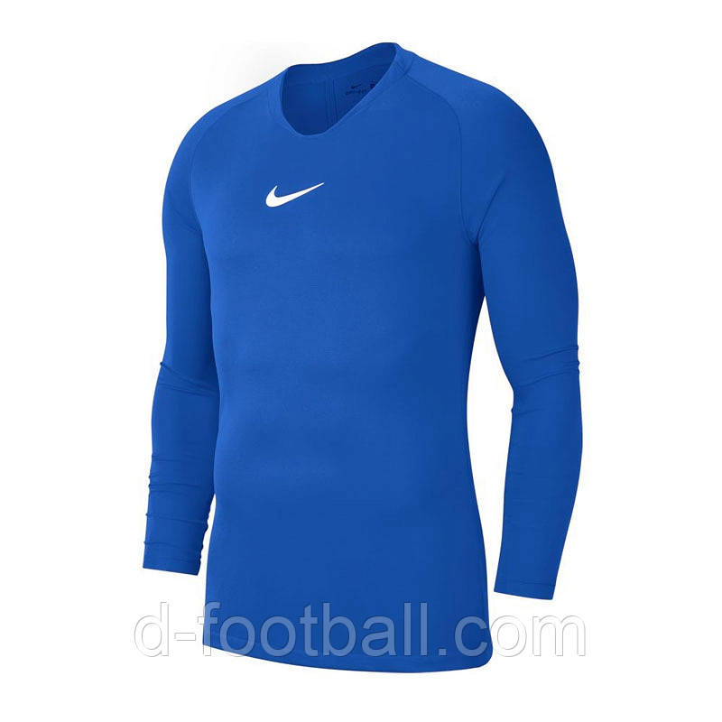 Дитяча компресійна термофутболка Nike Dry Park First Layer LS AV2611-463, Синій, Розмір (EU) — 164cm, фото 1