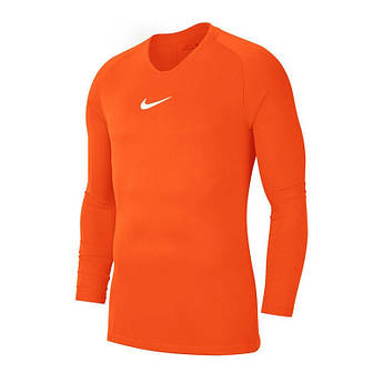 Дитяча компресійна термофутболка Nike Dry Park First Layer LS AV2611-819, Жовтогарячий, Розмір (EU) — 140cm