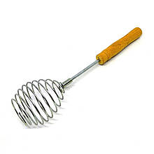 Вінчик спіральний з дерев'яною ручкою