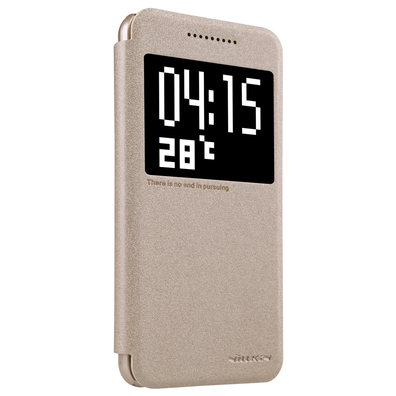 Кожаный чехол Nillkin Sparkle для HTC One A9 золотистый - фото 6 - id-p227627227