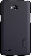 Чехол Nillkin Super Frosted Shield Case LG L80 Dual D380 black + пленка