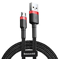 Кабель USB-Micro Baseus Cafule (2.4A/1м) CAMKLF-B91 красно-черный