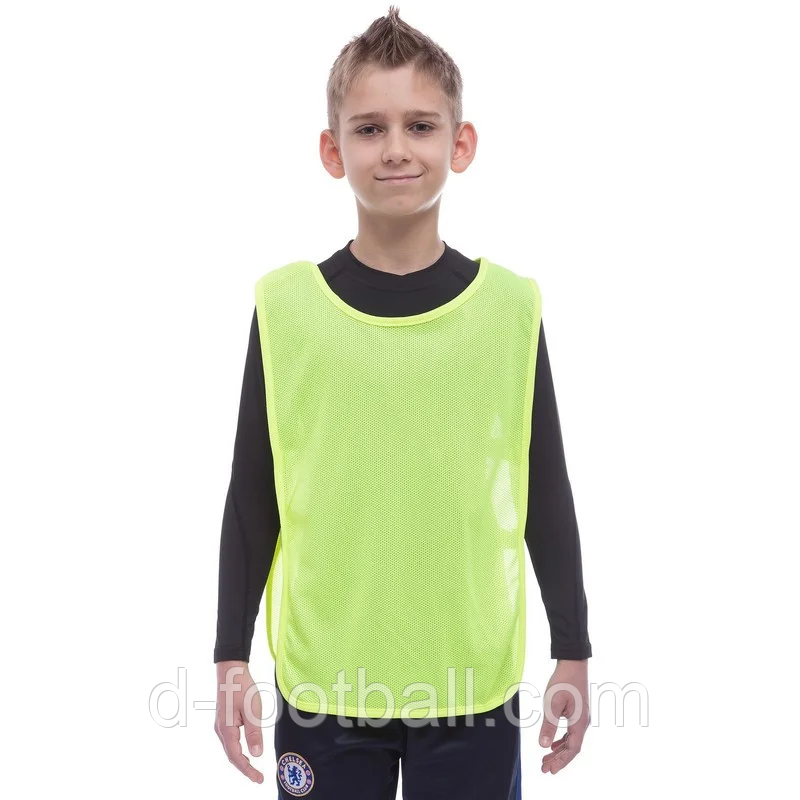 Манишка юніорська з гумкою (S-58x36 + 13 см) салатова CO-1675-LG, Салатовий, Розмір (EU) — 152 cm, фото 1