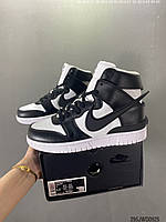 Nike SB Dunk AMBUSH High Boot высокие мужские женские кроссовки черно-белые