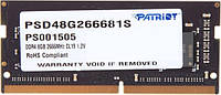 Модуль памяти SO-DIMM DDR4 8GB 2666MHz Patriot Signature Line (PSD48G266681S)