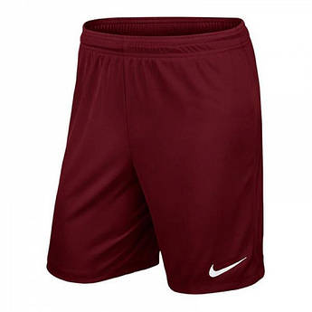 Шорти спортивні ігрові дитячі Nike JR Park II Knit 725988-677, Бордовий, Розмір (EU) — 152cm