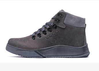 Чоловічі зимові шкіряні черевики Yurgen grey style